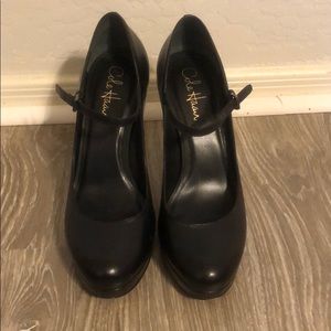Cole Haan black leather Mary Janes